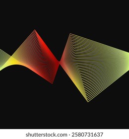 A versatile vector illustration of abstract wavy lines, perfect for creating dynamic and modern designs. This high-quality vector can be easily scaled and customized to fit your project needs.