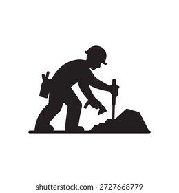 Uma ilustração vetorial versátil de um trabalhador profissional, adequada para representar várias funções de trabalho manual, como construção, logística ou serviços de reparo.