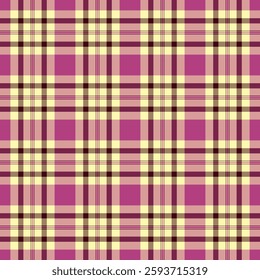 Versatile vector plaid fabric pattern, ideal for fashion designers and DIY projects. High-quality, seamless tartan design in rich colors.