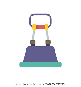 Versatile Weighted Jump Resistance Trainer Icon. Design of Fitness and Gym Icons.