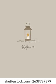 Verse about light. Christian light Poster, Religion Hand Drawn Art, Bible Wall decor
