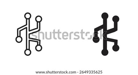 Version control icon Design Illustrations. editable web icons