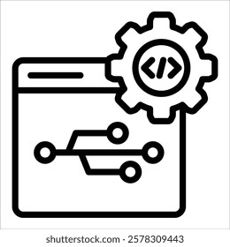 Version Control Icon Element For Design