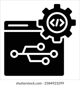 Version Control Icon Element For Design