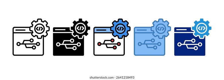 Version Control Icon Element For Design