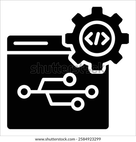 Version Control Icon Element For Design