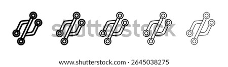 Version control icon filled flat sign concept for web design.