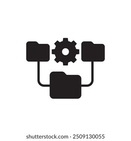 Version control icon, pictogram on white