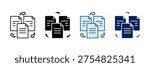 Version Control Icon Set Multiple Style Collection