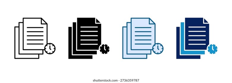 Version Control Icon Set Multiple Style Collection