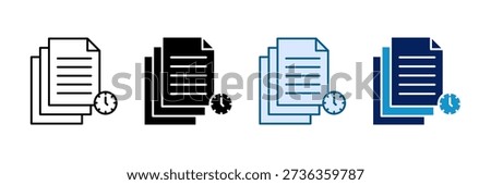 Version Control Icon Set Multiple Style Collection