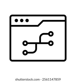 Version Control line icon , vector, pixel perfect, illustrator file