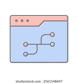 Version Control lineal color icon , vector, pixel perfect, illustrator file