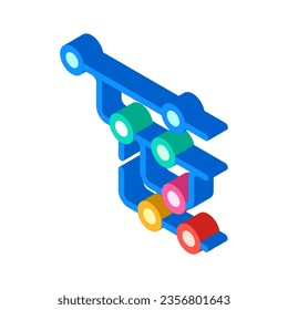 version control software isometric icon vector. version control software sign. isolated symbol illustration