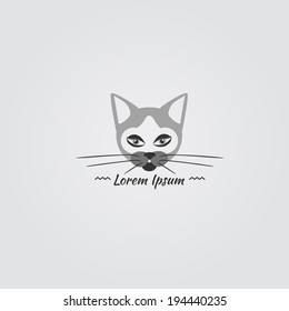 version of the logo with a Siamese cat