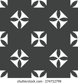 Version of maltese cross repeated on grey background