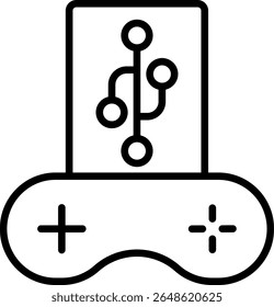 Design de ícone de linha de vetor de versão