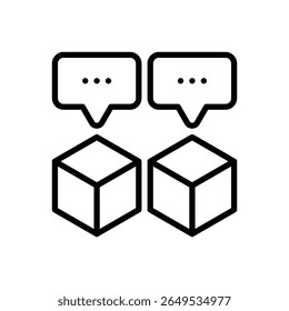 Versiones. Icono de Vector de trazo editable.