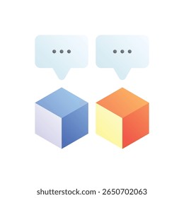 Versiones. Icono de Vector editable, coloreado.