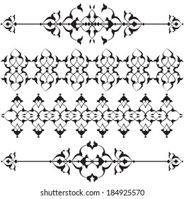 Versions of Ottoman decorative arts, abstract flowers