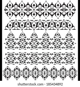 Versions of Ottoman decorative arts, abstract flowers