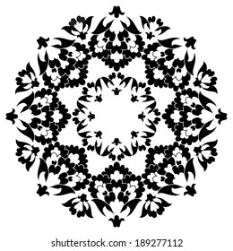 Versions of Ottoman decorative arts, abstract flowers