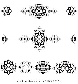 Versions of Ottoman decorative arts, abstract flowers