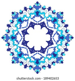 Versions of Ottoman decorative arts, abstract flowers