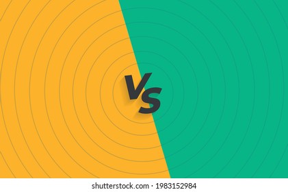 Versus background concept. VS letters for sports and games. Vector.