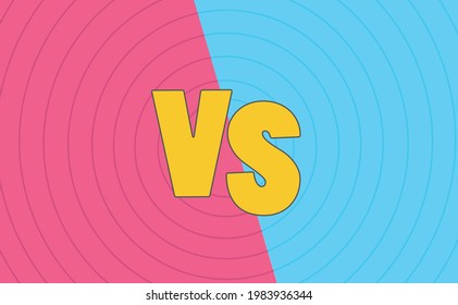 Versus background concept. VS letters for sports and games. Vector icon.