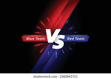 Versus background design. Two tone illustration. Battle banner match with vs letters for competition and confrontation. 