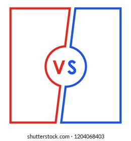 Versus background illustration.