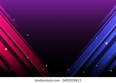 Frente al fondo con Ray rojo y azul en el lateral. Ilustración vectorial