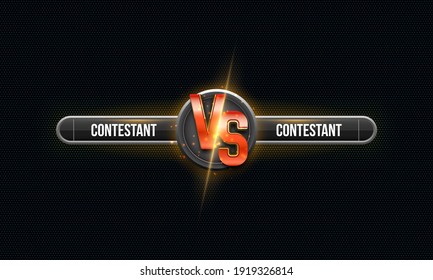 Versus background. Sport battle template. Vector illustration.