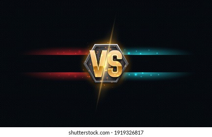 Versus background. Sport battle template. Vector illustration.