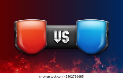 Versus background. Sport battle template. Vector illustration.