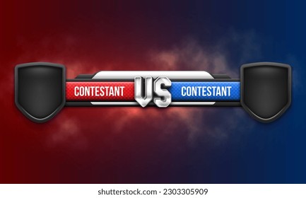 Versus background. Sport battle template. Vector illustration.