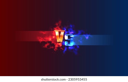 Versus background. Sport battle template. Vector illustration.