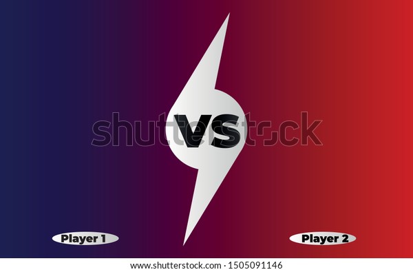 Versus Background Sport Competition Vs Poster Stock Vector