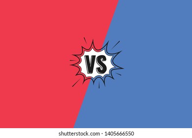 Versus background. Vs background for sports and fight competition. Vector illustration