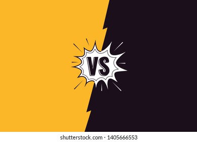 Versus background. Vs background for sports and fight competition. Vector illustration