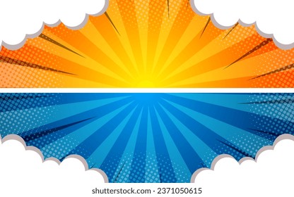 Versus backgrounds comics style design. Vector illustration.