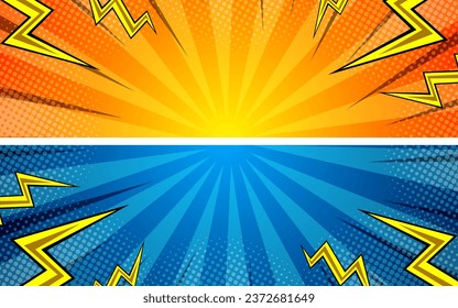Versus backgrounds comics style design. Vector illustration.
