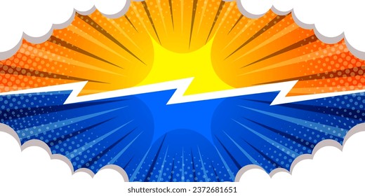 Versus backgrounds comics style design. Vector illustration.