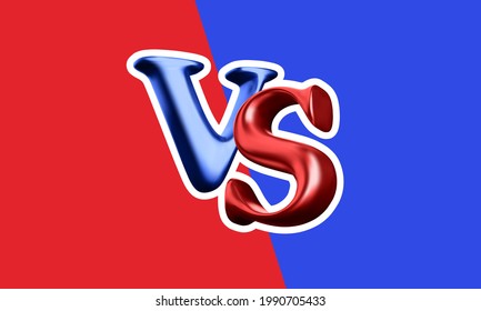 Versus battle background. Vs battle headline. Competitions between fighters or teams. Vector illustration.