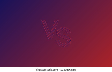 Versus Battle gradient red and blue template, Competition match game abstract background, vs symbol. Vector stock illustration eps10 sign and logo vibrant colored isolated