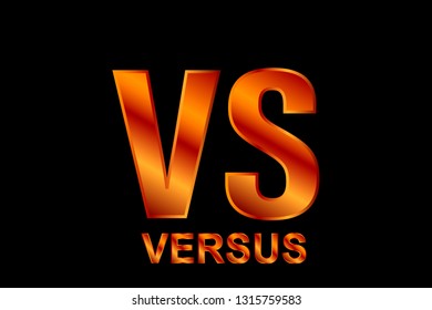 Versus battle logo background game. VS concept vector fight icon versus contest competition. 