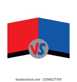 versus calligraphy design. battle competition sign and symbol.