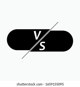 Versus Competition Icon. Esports Gaming or Online Cybersport Games Element. Modern Flat Design - Glyph Style. Pictogram.