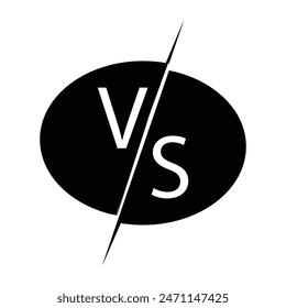 versus competition icon simple illustration design